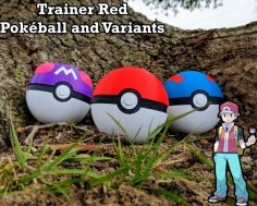 Pokeball, MasterBall, Greatball – Pokemon 3D Printer Model