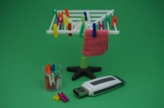 Miniatur Clothespins 3D Printer Model