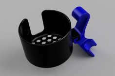 Cup Holder For Woods Strathcona Folding Chair 3D Printer Model