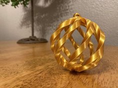 Spiral Christmas Ornament 3D Printer Model