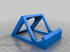 Open Back Sturdy Smart Phone Stand 3D Printer Model