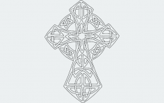 Archivo dxf de cruz celta