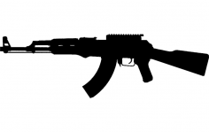 Gun 4 dxf File