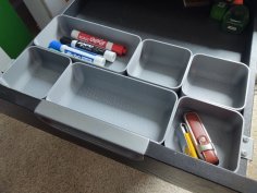 Ikea Galant Drawer Organizer 1×2 3D Printer Model