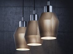 Twisted Lamp Shade For IKEA Skaftet 3D Printer Model