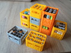 Beer Crate Battery Storage 3D Printer Model