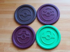 Pokemon Pokeball Coasters 3D Printer Model