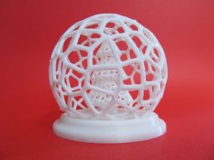 Voronoi Christmas Tree Globe 3D Printer Model