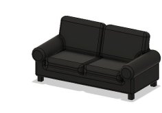 Doll House Stuff – Couch 3D Printer Model