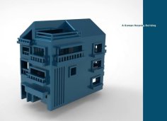 A Korean Housing Building 3D Printer Model