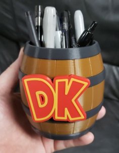 DK Barrel Pencil Cup 3D Printer Model