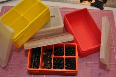 Parts Box With Notched Lid 3D Printer Model