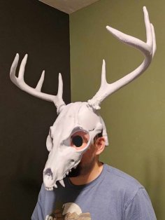 Wendigo Mask Wearable Halloween Costume 3D Printer Model