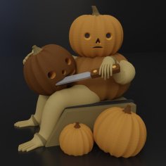 Pumpkin From Over The Garden Wall 3D Printer Model