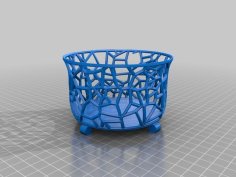 Voronoi Orchid Basket / Pot / Planter 3D Printer Model