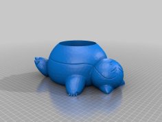 Low Poly Snorlax Planter 3D Printer Model