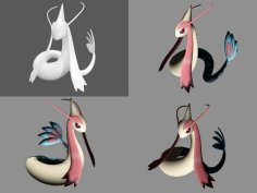 Milotic 3D Printer Model