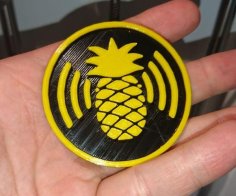 HAK5 Wifi Pinapple Logo 3D Printer Model