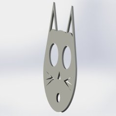 Self Defense Cat Keychain 3D Printer Model