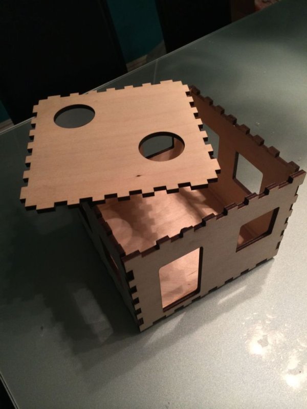 Laser Cut Mouse House DXF File