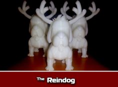 Reindog Ornament 3D Printer Model