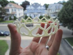 Princess Heart Crown 3D Printer Model