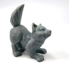 Wolfie: Supports Free Wolf Cub Sculpt 3D Printer Model