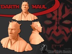 Darth Maul Bust 3D Printer Model