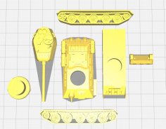 T-34 Tank Breakdown 3D Printer Model