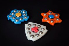 Fidget Toy Hand Spinners For 1/2″ Ball Bearings 3D Printer Model