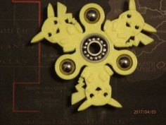 Pikachu Fidget Spinner – Wingnut2k 3D Printer Model