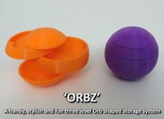 ORBZ – A Mutli-layerd Orb Shaped Storage Solution 3D Printer Model