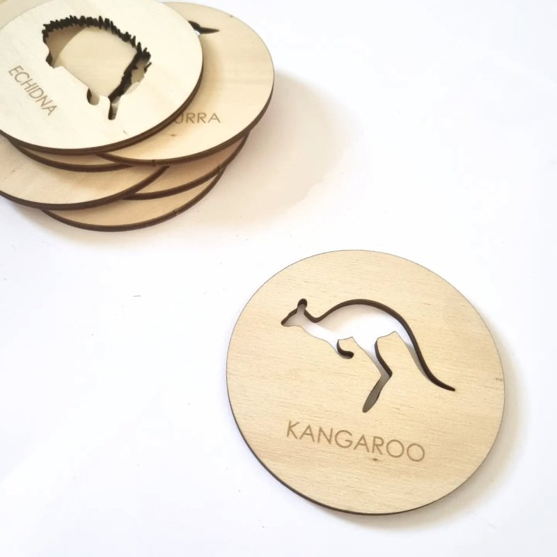 Laser Cut Animal Shape Coasters