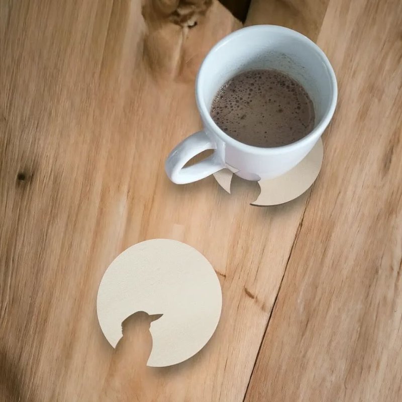 Laser Cut Animal Shape Coasters