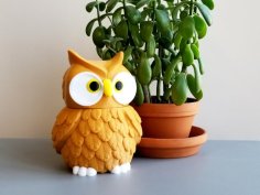 Multi-Color Owl Jar 3D Printer Model