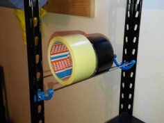 Tape Roll Holder – For Shelf & Wall 3D Printer Model