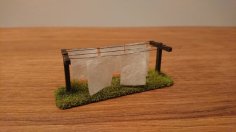 Laser Cut Clothesline – 28 Mm Wargaming Terrain