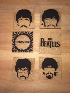 Laser Cut The Beatles Coasters