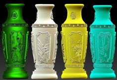 Merlin Bamboo Chrysanthemum Vase 3D Printer Model