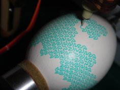 Laser Cut Eggbot Peano-Gosper Curve 2