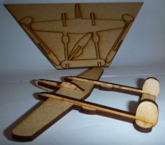 Laser Cut  P38 Lightning