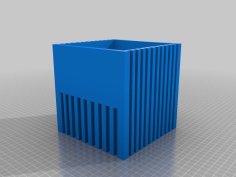 Square Industrial Plant Pot 3D Printer Model