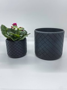 Planter With Harlequin Pattern 3D Printer Model