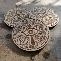 Laser Cut Zelda BOTW Coaster