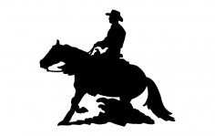Horse And Rider dxf File