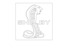 Arquivo dxf do logotipo Shelby