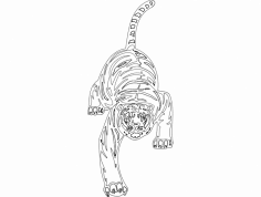 Gepard maskotka zwierząt plik dxf