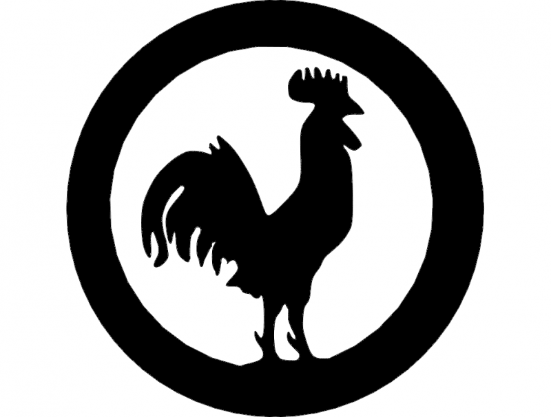 Rooster dxf File