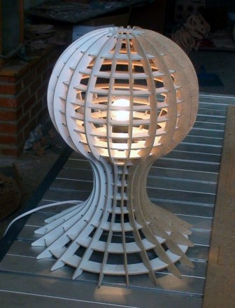 Лампа с деталью глобуса dxf файл