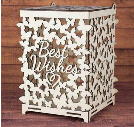 Hochzeitsbox für Geld Schmetterlinge
